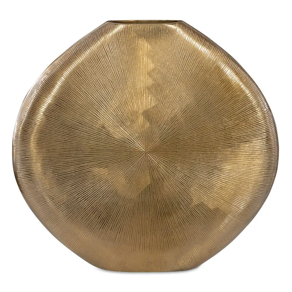 50f33c7796157e1af4ca05e154a09264 Gretchen Vase, Gold - Image 1