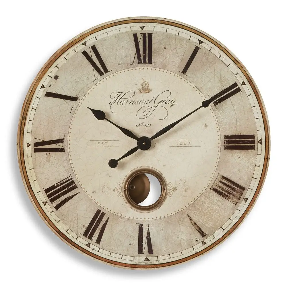 587b5fea49b4e542a5614b0bcd2790e9 Harrison Gray 30" Wall Clock - Image 1