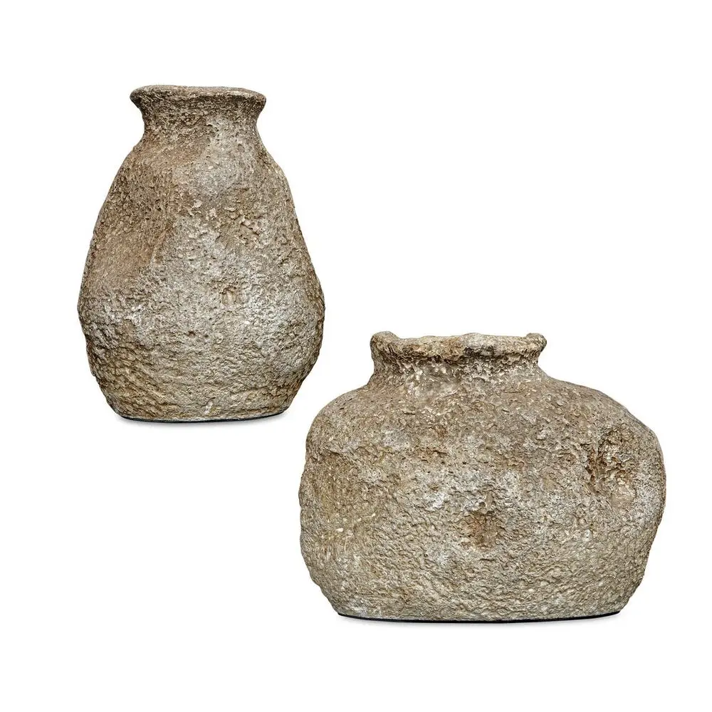 643749b89e93d91c40d436866be74fa8 Ancient Echos Indoor-outdoor Vases, S/2 - Image 1