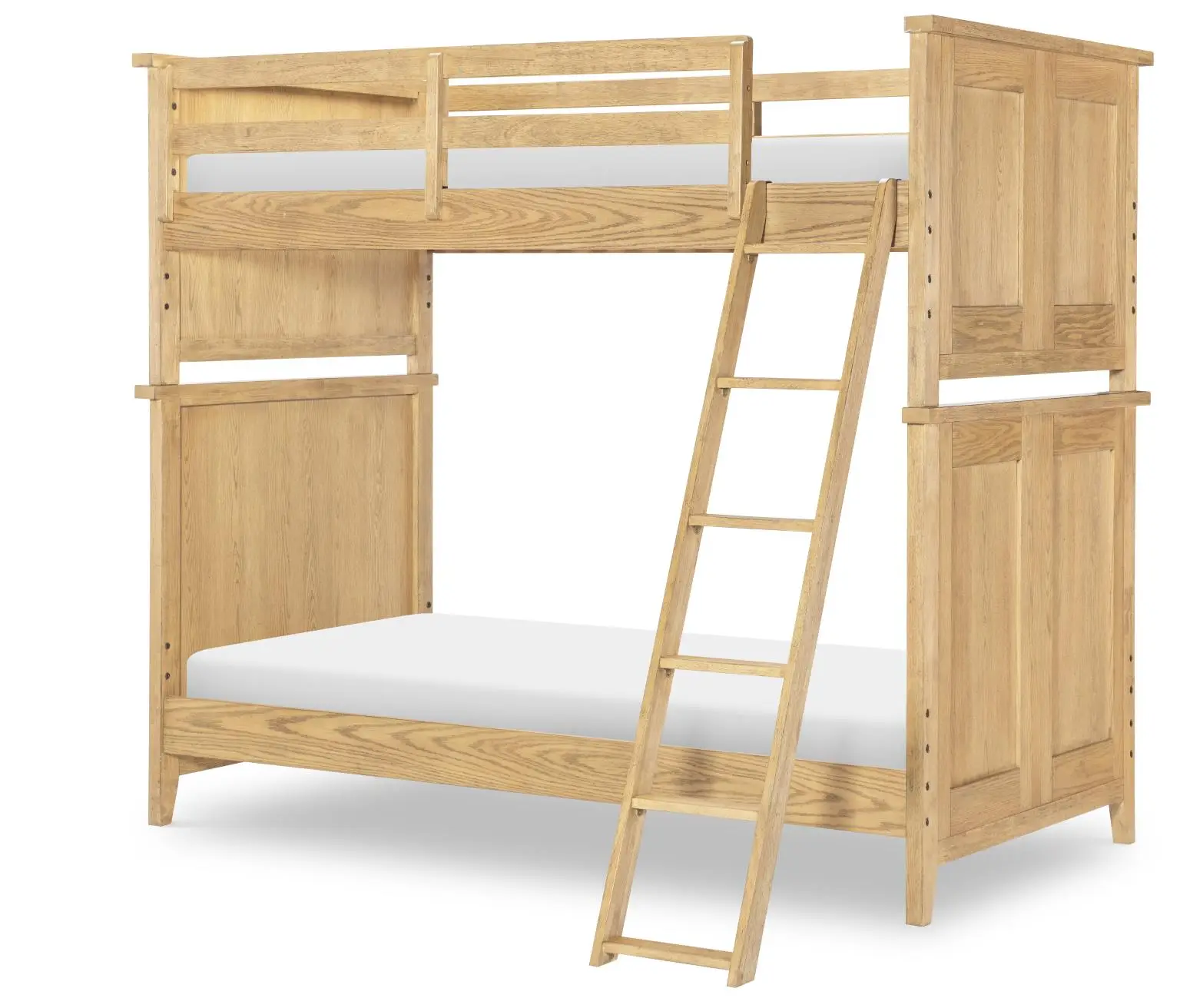 73582794b53c8ad9fb8a34b05c85804b Complete Twin Over Twin Bunk End Natural Hickory - Image 1