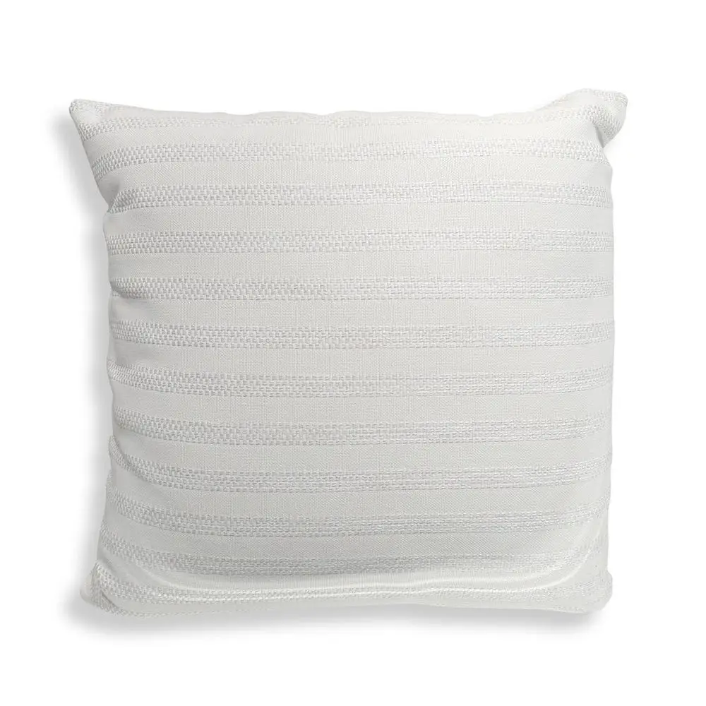 78463947dafdca31ae7152bfffa99328 Basket Stripe Outdoor Pillow - Ivory - Image 1