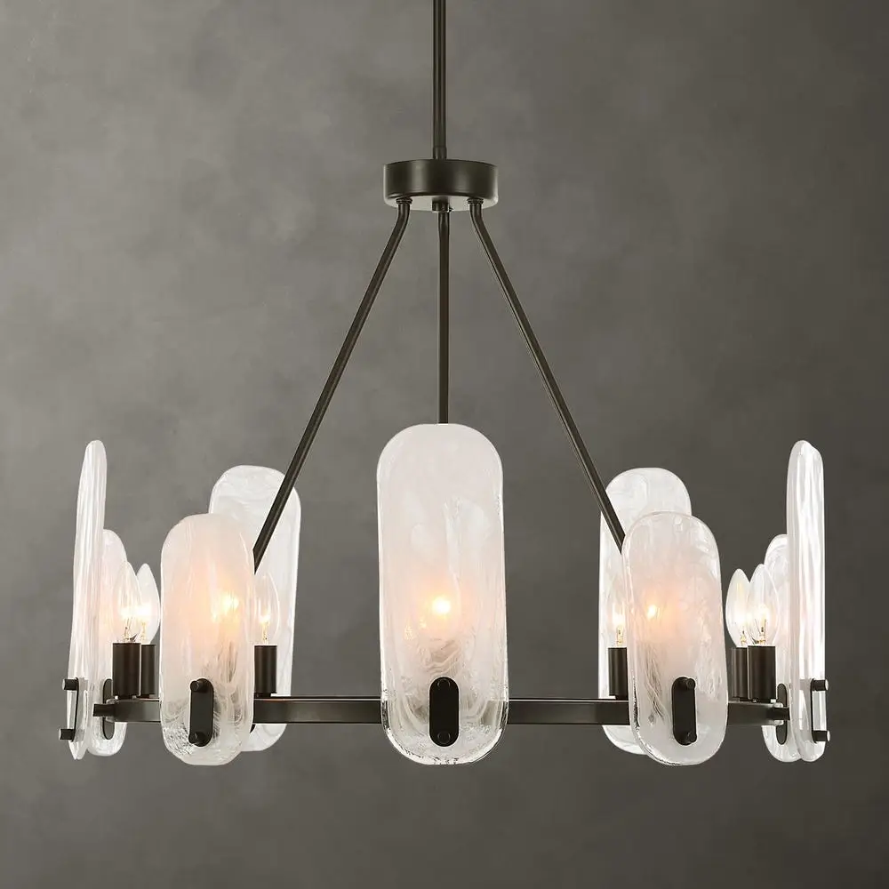 79729f37cfb3646694e1a66fa1713c27 Ellipse, 10 Lt Chandelier - Image 1
