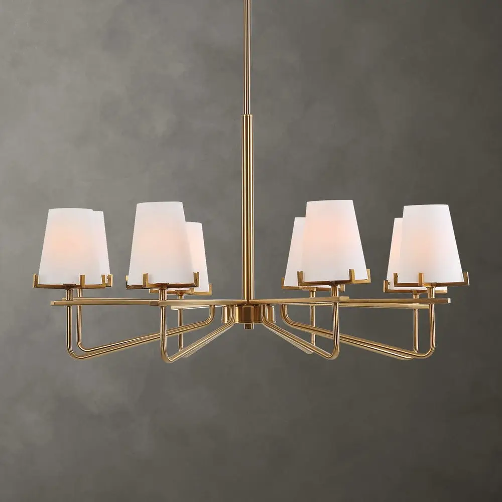 8704024e1b693aff73a278adfcc4e056 Lassen, 8 Lt Chandelier - Image 1