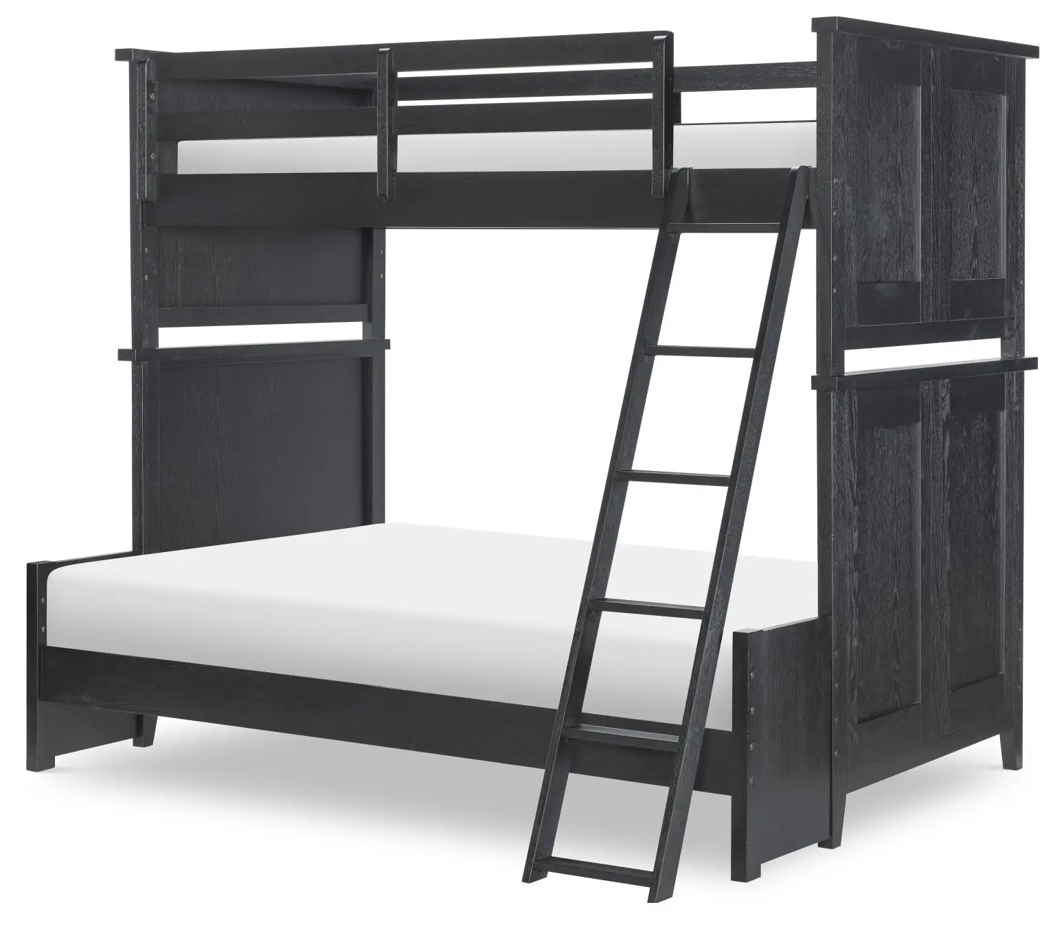 b02c6ceb2a1b495cb0f84f42e3f20104 Complete Twin Over Full Bunk Bed Blacksmith - Image 1