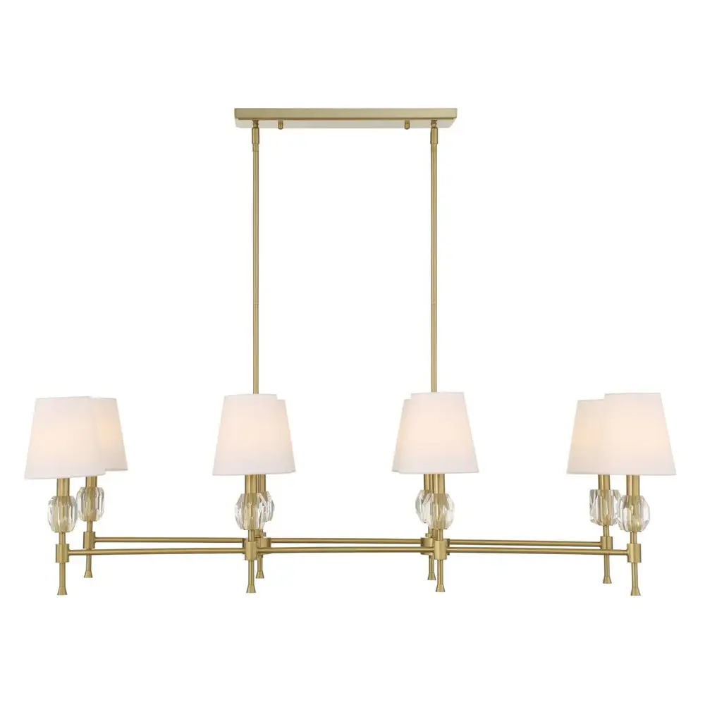 bc61fc2a54ee3208a846bead11846c36 Arques 8 Lt Linear Chandelier - Image 1