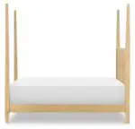 Complete Poster Bed Twin 3/3 Natural Hickory - Image 4