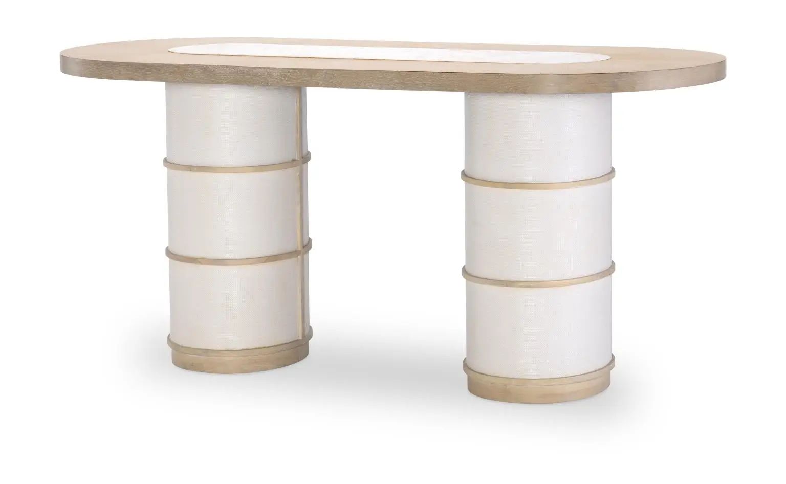 f5452ff9b147e39b309bb72568bf77f1 1500 Biscayne DR Complete Double Pedestal Counter Height Table - Image 1