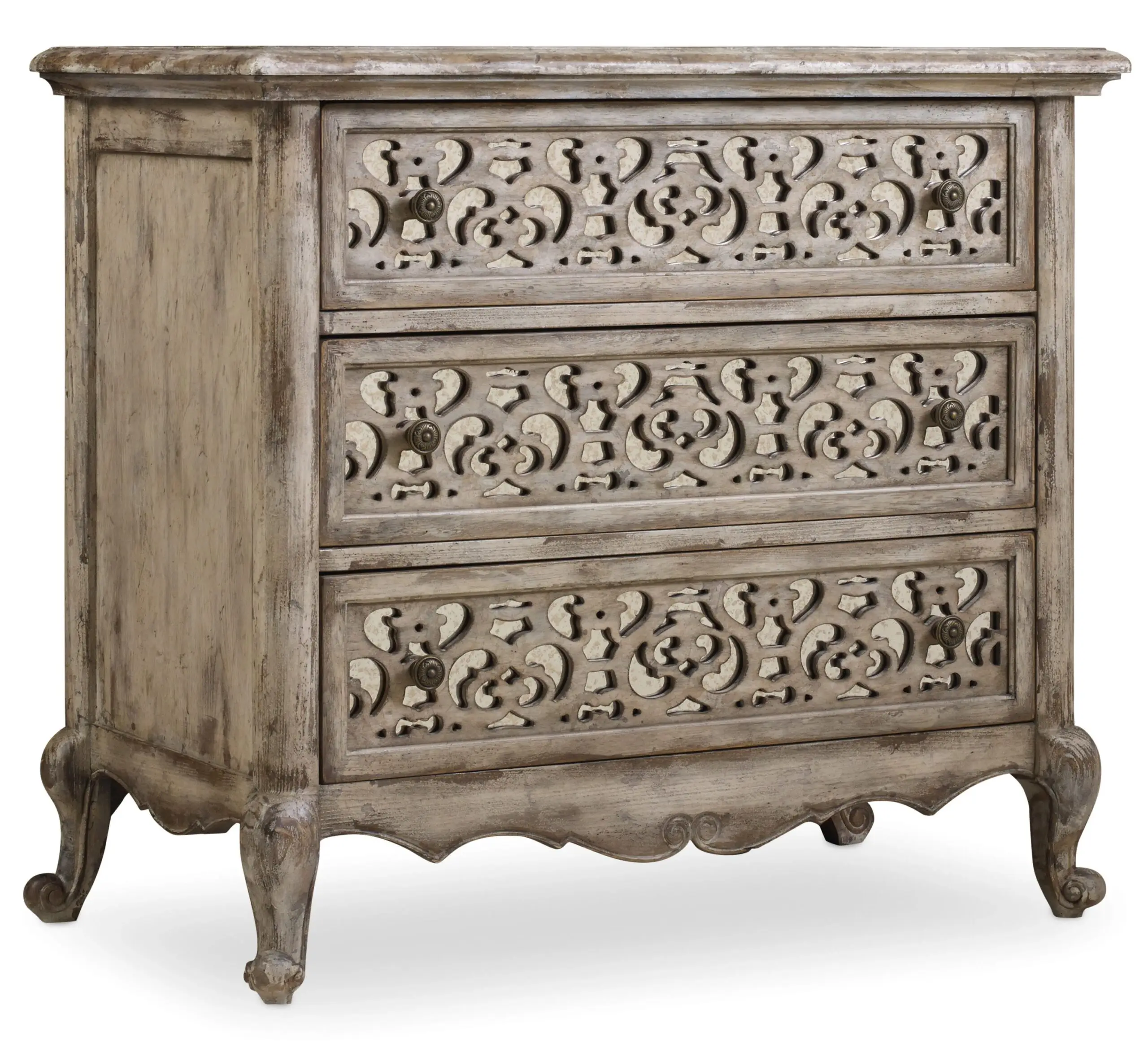 108203dcc05ff4fa5b27b90e74a29e9e Chatelet Fretwork Nightstand - Image 1