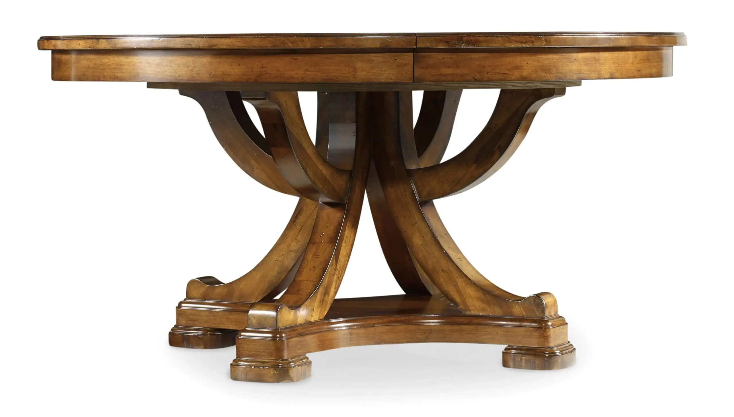 469197a5daf5eab1e104ed3e5161dae4 Tynecastle Round Pedestal Dining Table with One 18'' Leaf - Image 1