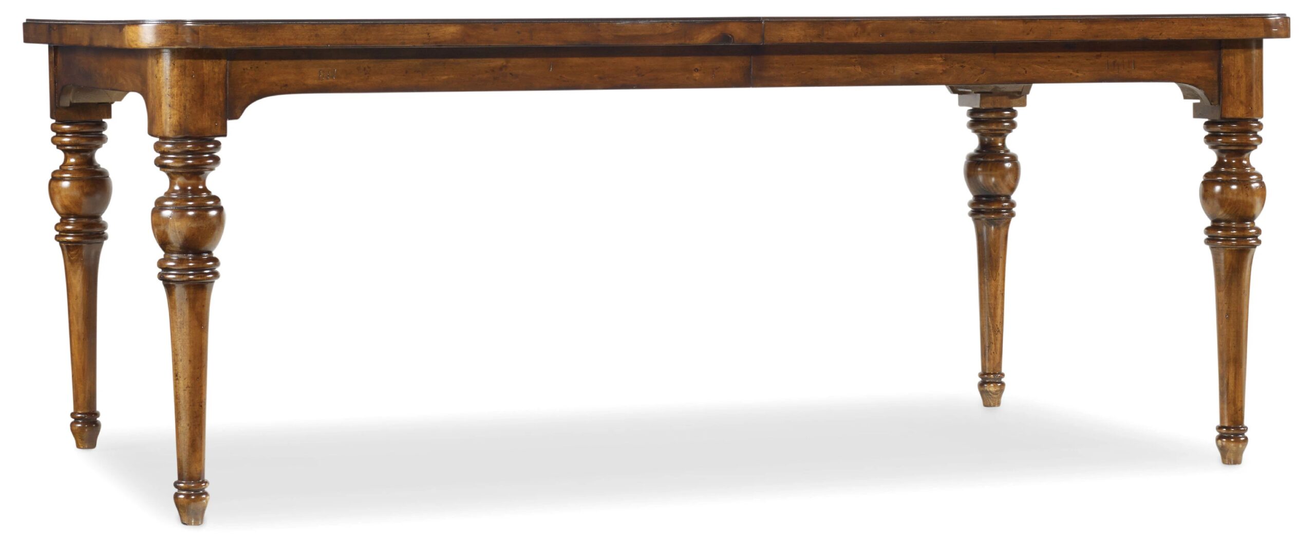 50b33af6104fc0267da35cc76a84e6c5 Tynecastle Rectangle Leg Dining Table with Two 18'' Leaves - Image 1