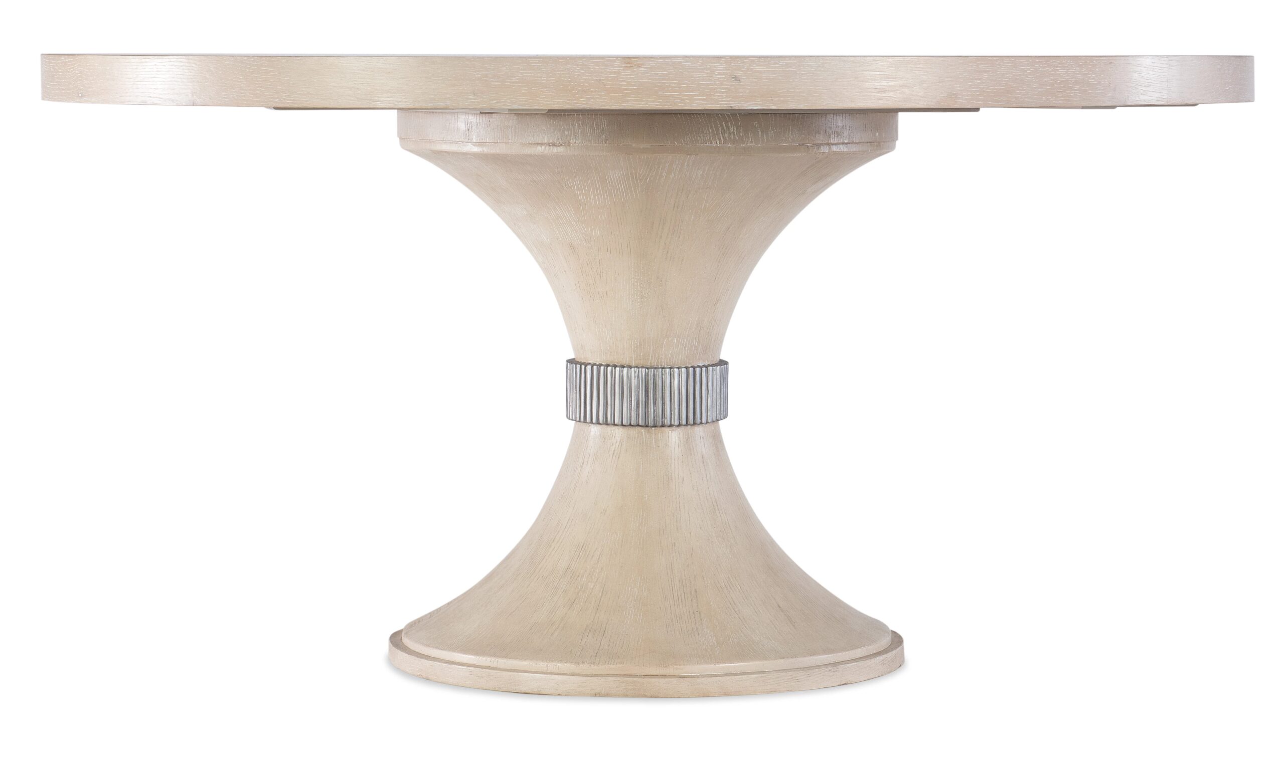 6b1c2a86c9edd599c23f49d2a71af588 Nouveau Chic Round Pedestal Dining Table - Image 1