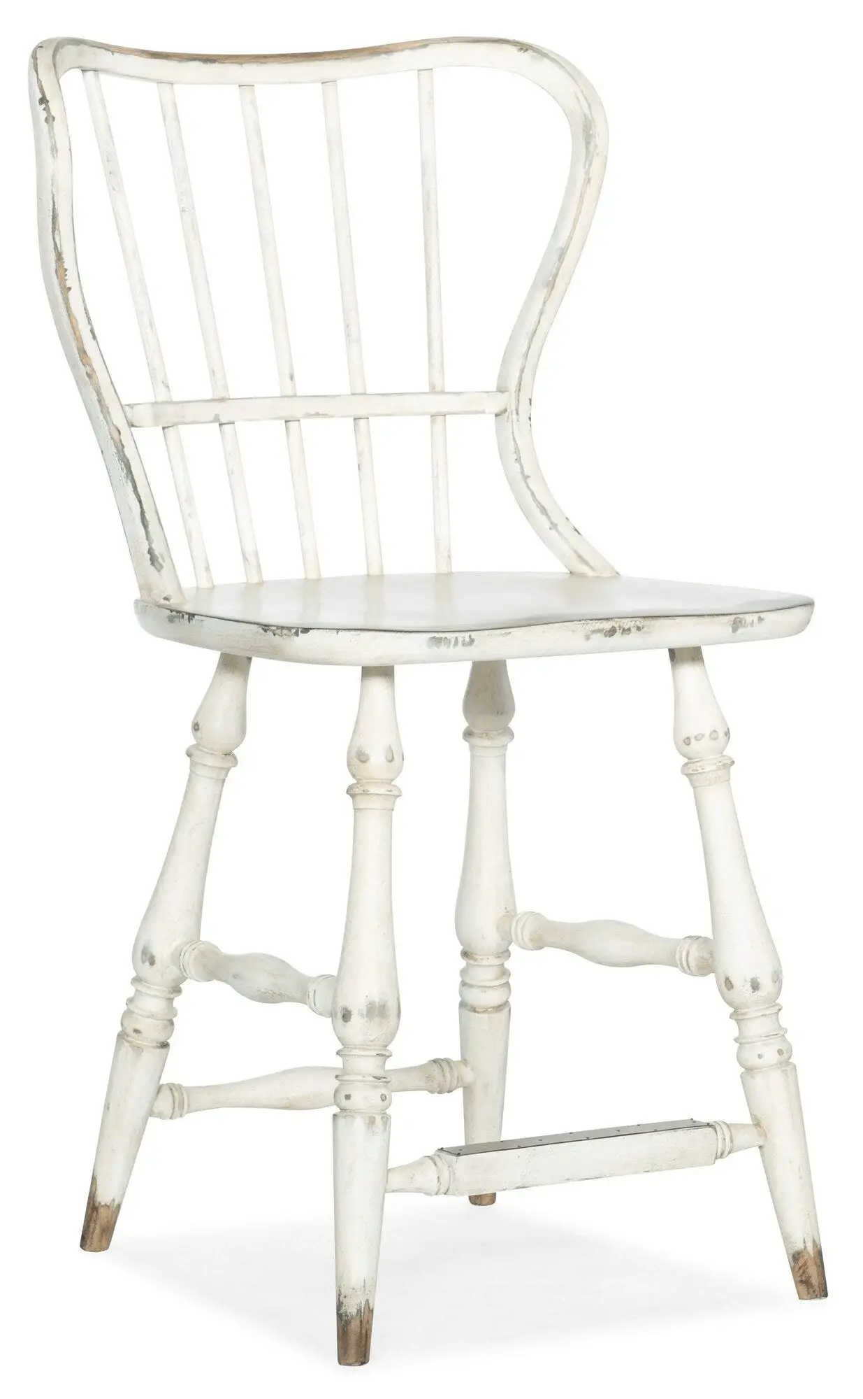 6e372f3c7cf435bfa883eee4d44e7f18 Ciao Bella Spindle Back Counter Stool-White - Image 1
