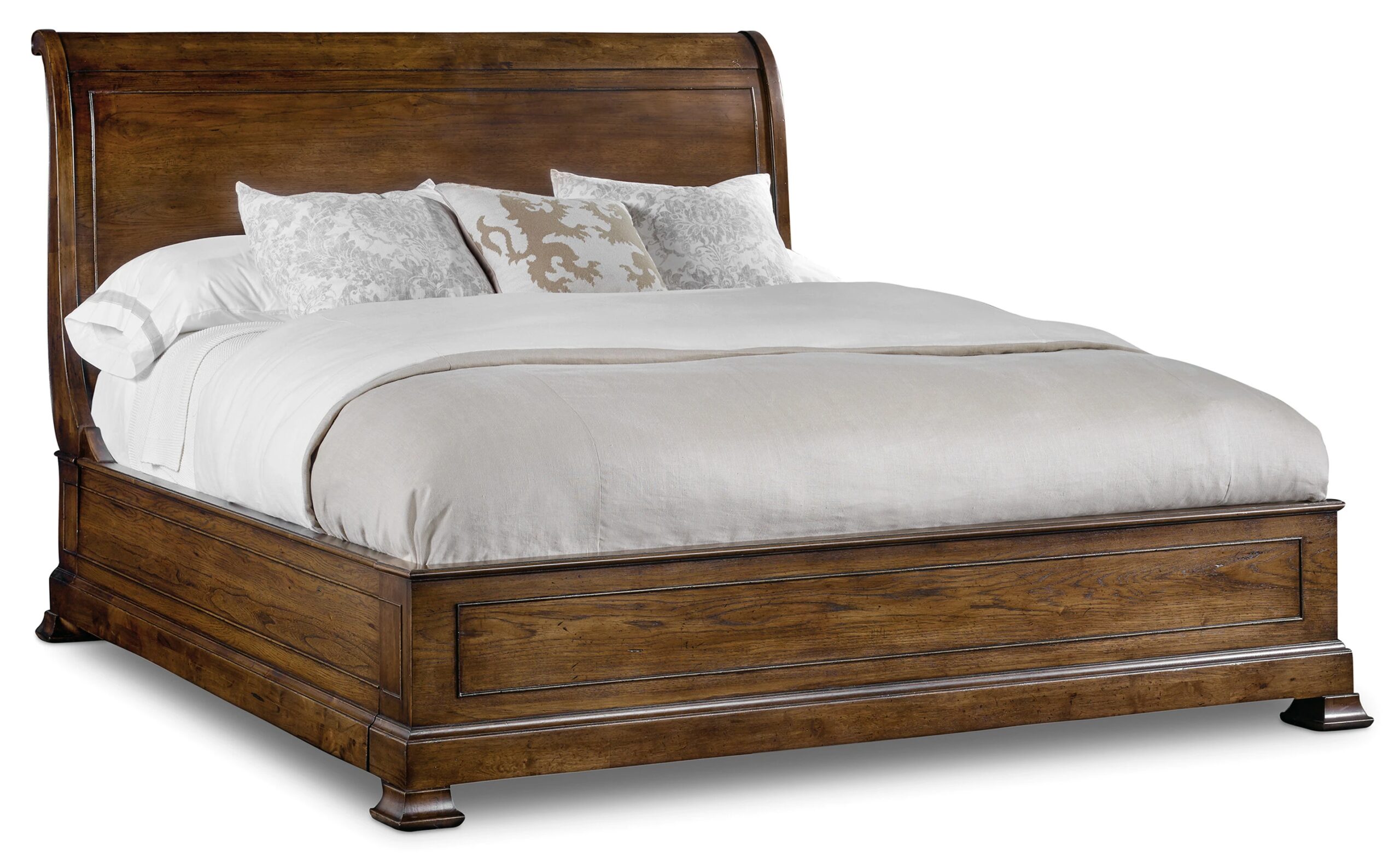859d129b000f07015b8dd48b31526d2a Archivist King Sleigh Bed withLow Footboard - Image 1