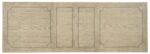 Ciao Bella 84in Trestle Table with 2-18in Leaves-Flaky White/Black - Image 3