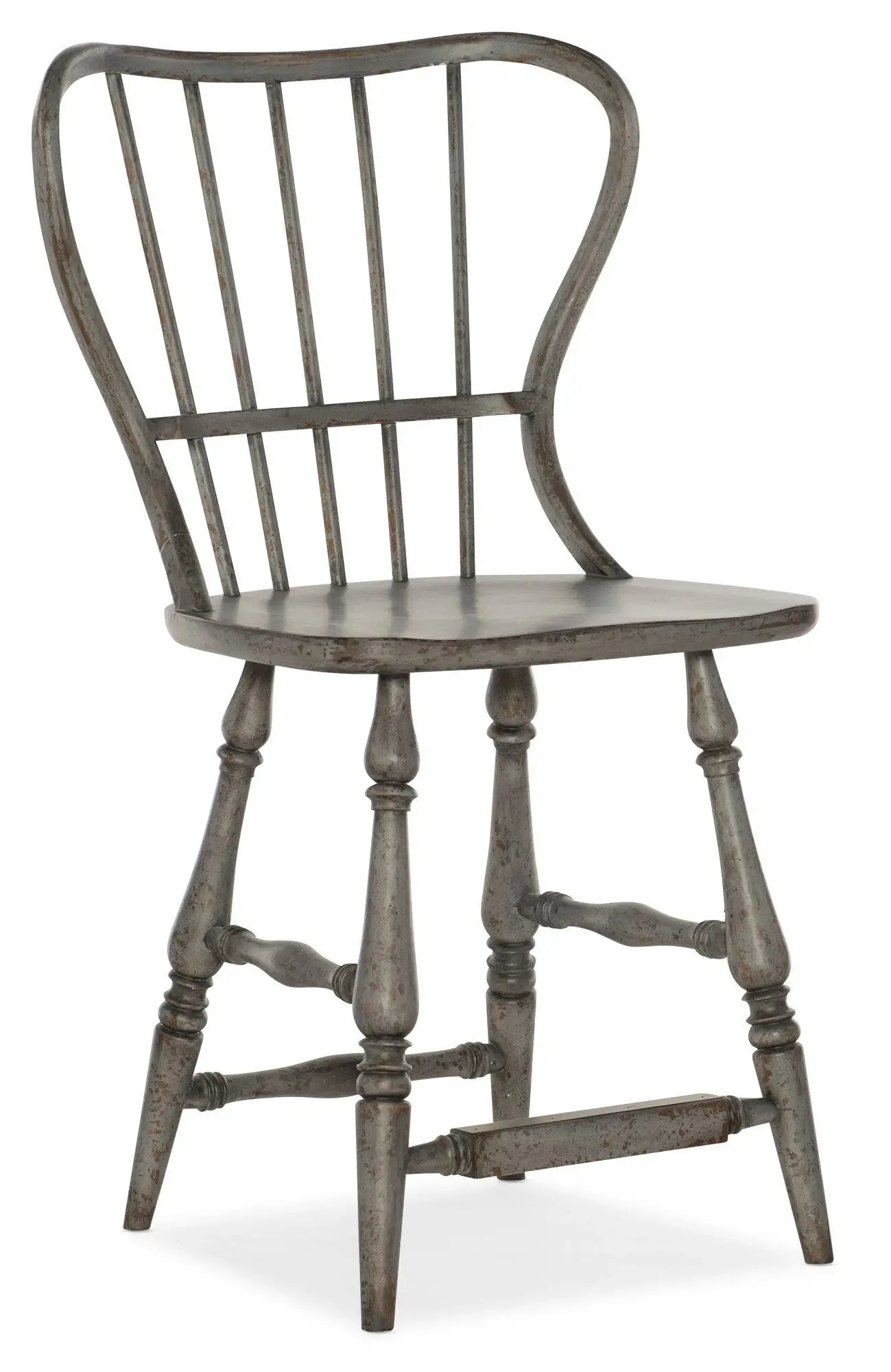 b202e7da401a618e4ced35f88260333d Ciao Bella Spindle Back Counter Stool-Speckled Gray - Image 1