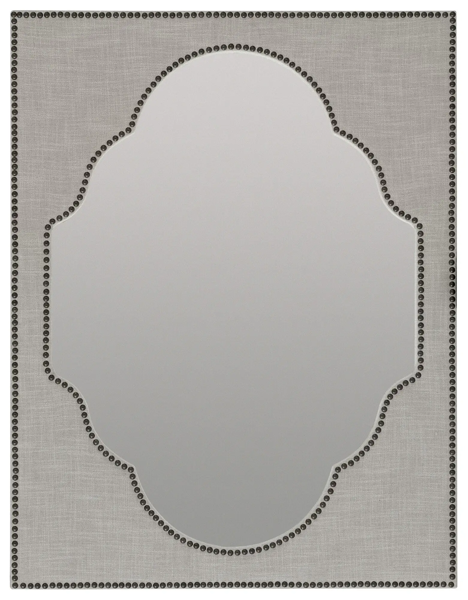 d5fb71d14e0234afb4d5fdef806dfe31 Boheme Nourmand Linen Wrapped Mirror - Image 1