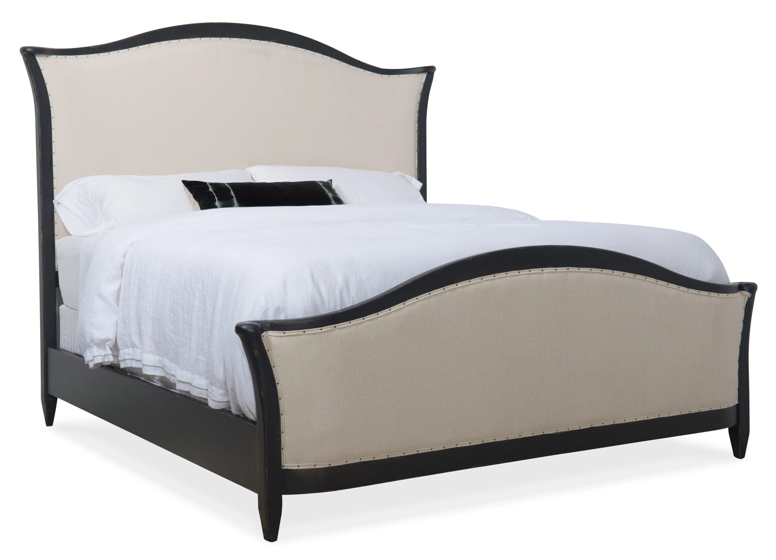 d7bf69fdcfa5fd74d044053560ef7dbc Ciao Bella Queen Upholstered Bed- Black - Image 1