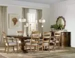 Archivist Trestle Table with 2-18in Leaves - Image 4