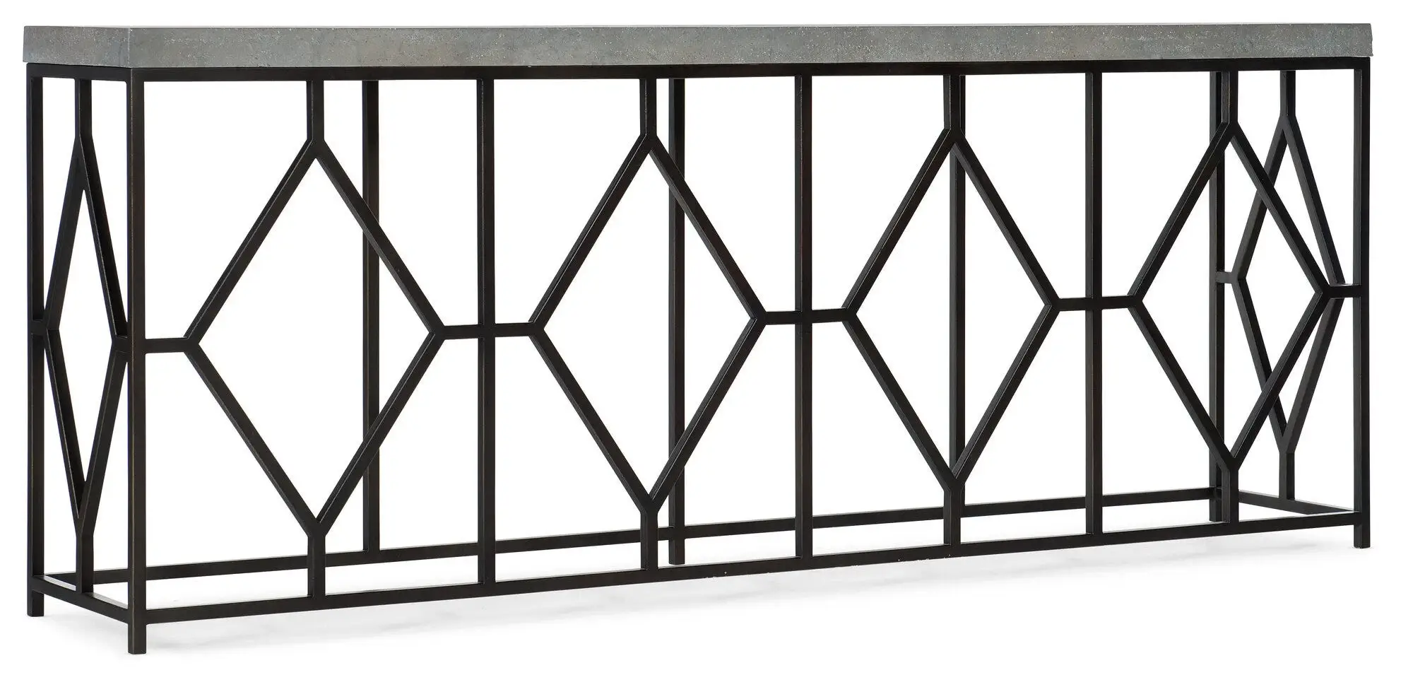 de6f60013a8db8cd8dd7b864fbe465b2 Ciao Bella Metal and Faux Concrete Console Table - Image 1