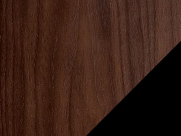 chocolate stained walnut & black bdi finish sequel