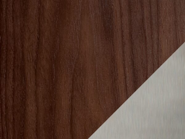 chocolate stained walnut & nickel bdi finish sequel