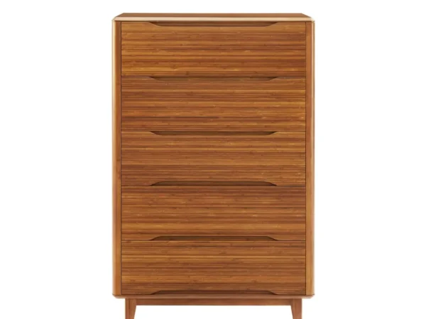 currant five drawer high chest