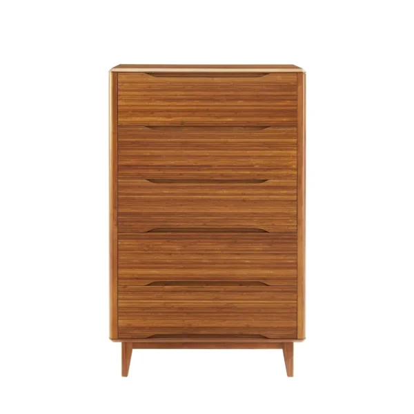 currant five drawer high chest