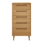 sienna five drawer high chest