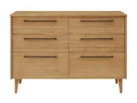 sienna six drawer double dresser