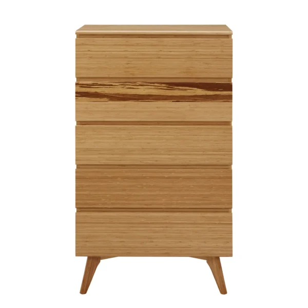 azara five drawer high chest