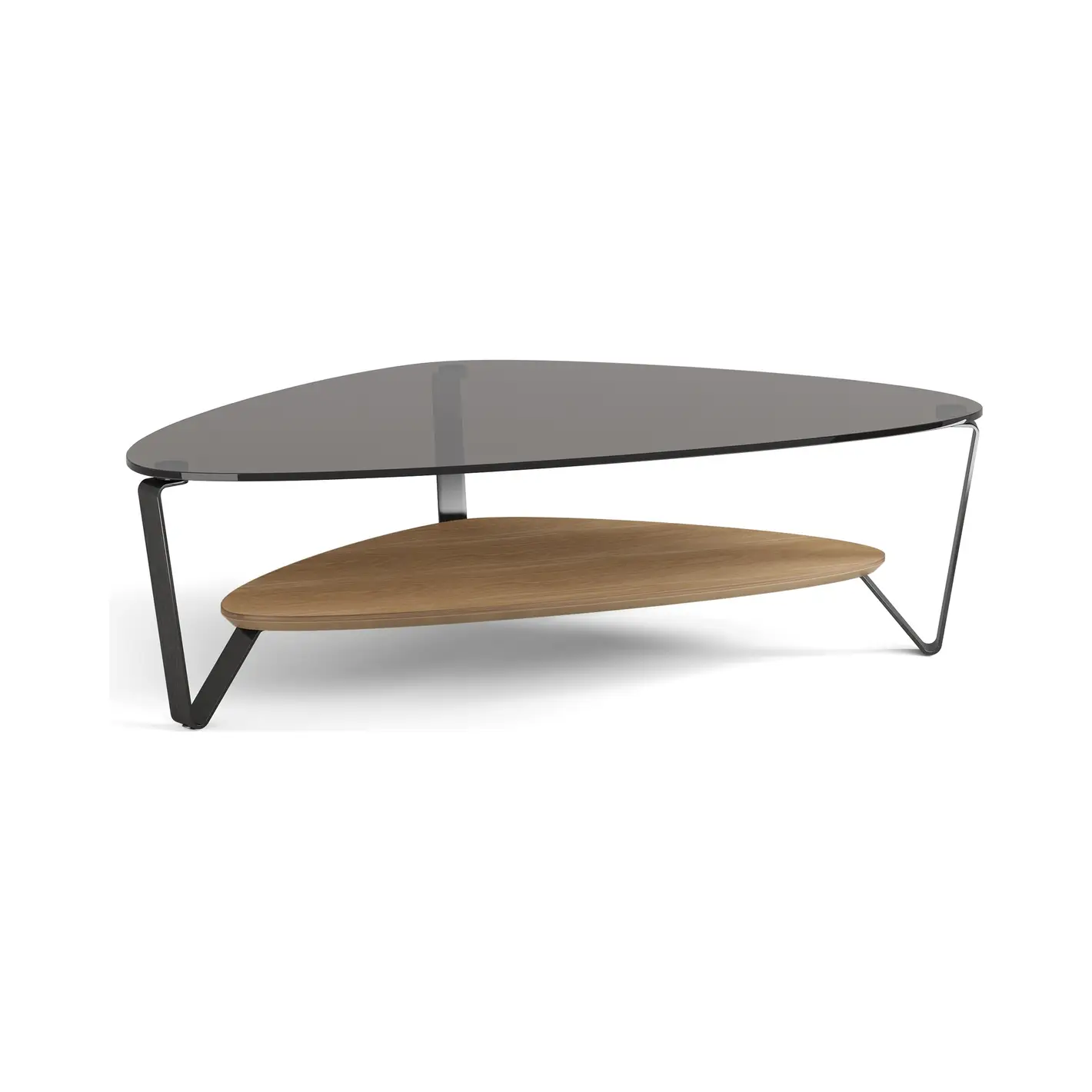dino 1363 large coffee table natural walnut dino 1363 large coffee table natural walnut