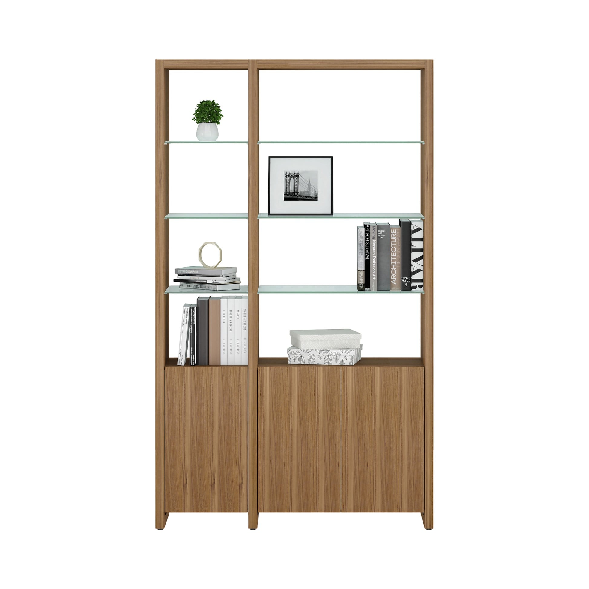 linea 580012 2 shelf system | 50" wide linea 580012 2 shelf system | 50" wide