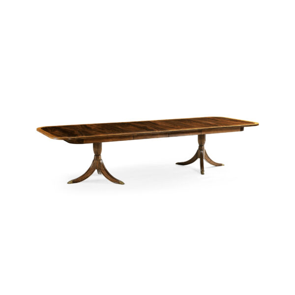 buckingham two leaf mahogany extending dining table 88"