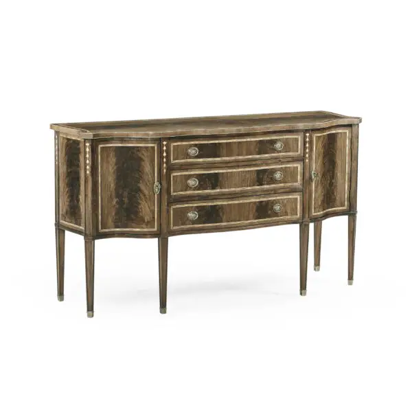 buckingham bleached mahogany breakfront sideboard