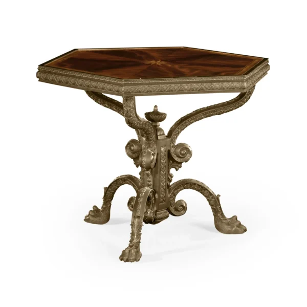 baroque brass centre table