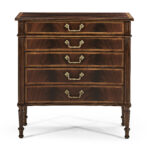 buckingham mahogany chest of drawers with concave profile