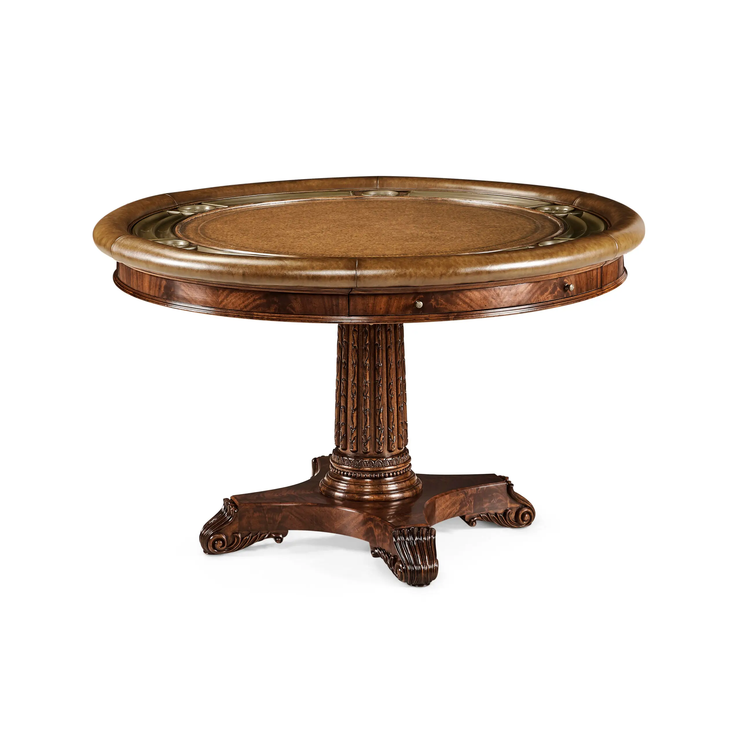 mahogany round poker table mahogany round poker table