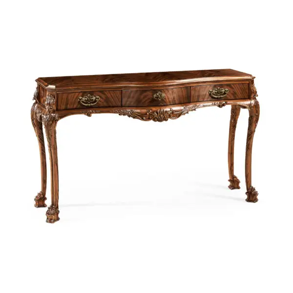 irish rococo mahogany console