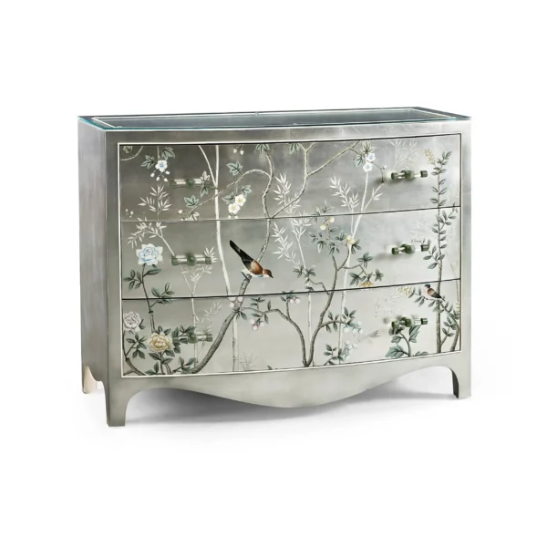 shimmering moon bow front chest