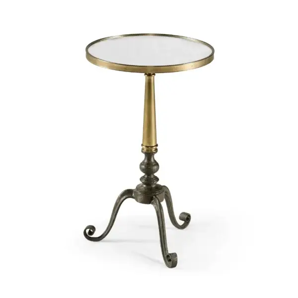 anitque brass end table