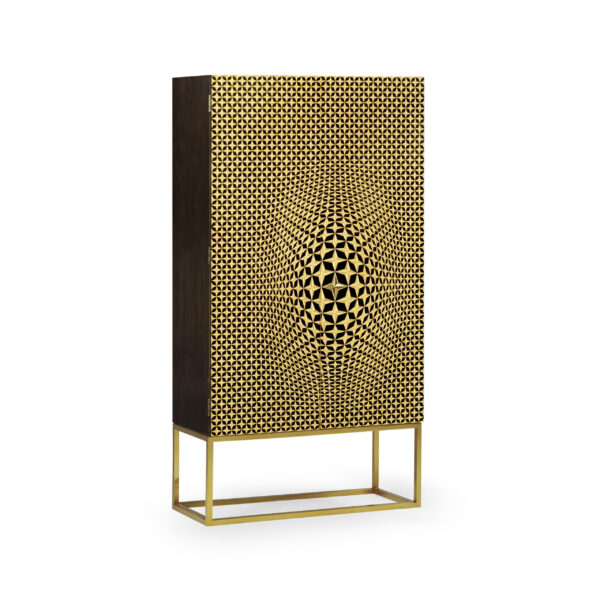 four point star 3d geometric cabinet