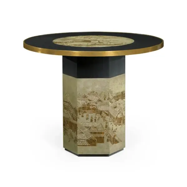fusion chinoiserie center table