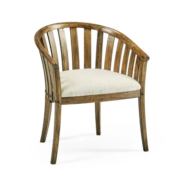 casual tub upholstered arm chair