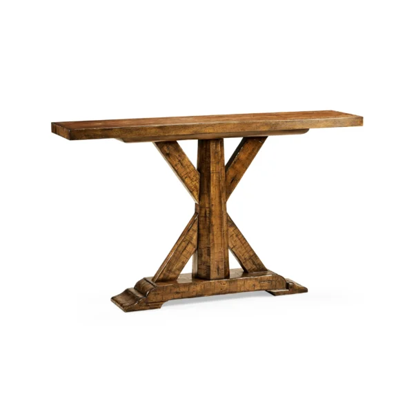 casual rectangular console table