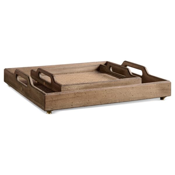 palm court square tray set of 2