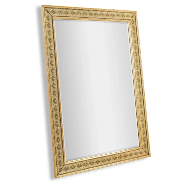rectangular mirror with Églomisé gilt borders