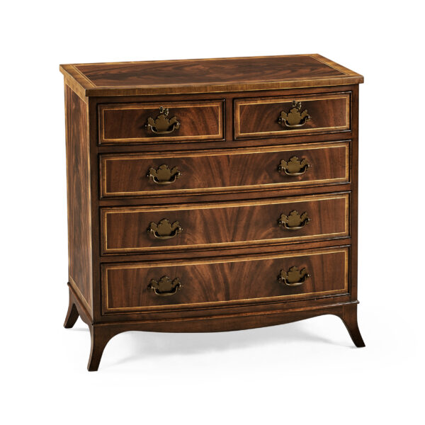 buckingham mahogany bedside chest of drawers