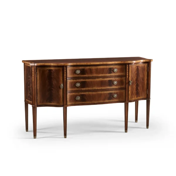 buckingham mahogany breakfront sideboard