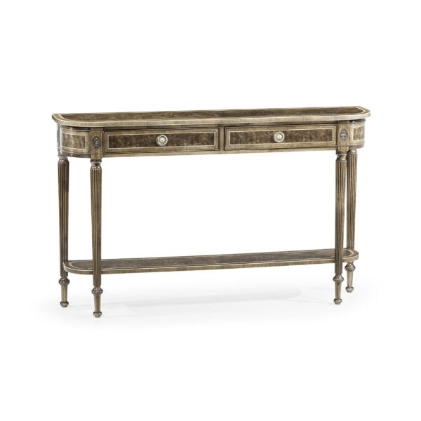 regency bleached mahogany console table