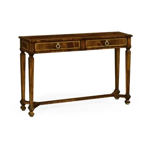 buckingham empire mahogany console table